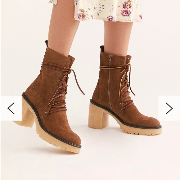 chunky suede boots